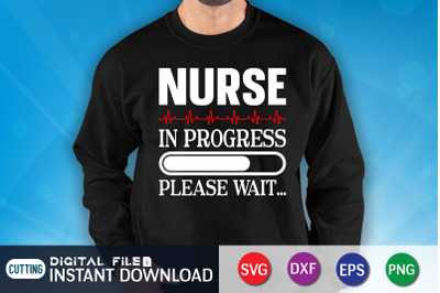 Nurse in Progress Please Wait SVG