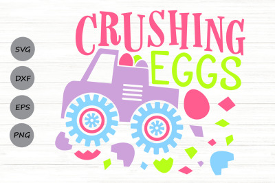 Crushing Eggs Svg, Easter Svg, Easter Monster Truck Svg, Boys Easter.