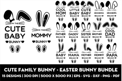 Cute family bunny  Easter bunny bundle