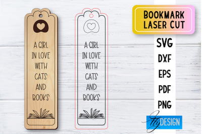 Bookmark Laser Cut SVG | Bookmark SVG Design | CNC Files