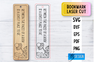 Bookmark Laser Cut SVG | Bookmark SVG Design | CNC Files