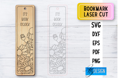 Bookmark Laser Cut SVG | Bookmark SVG Design | CNC Files