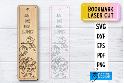 Bookmark Laser Cut SVG | Bookmark SVG Design | CNC Files