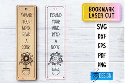 Bookmark Laser Cut SVG | Bookmark SVG Design | CNC Files