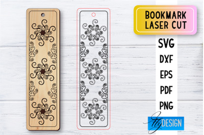 Bookmark Laser Cut SVG | Bookmark SVG Design | CNC Files