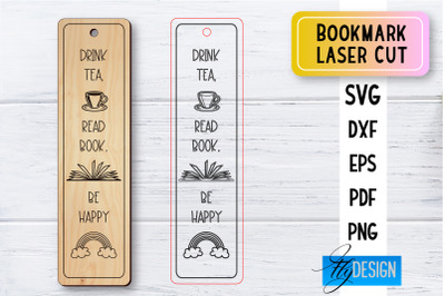 Bookmark Laser Cut SVG | Bookmark SVG Design | CNC Files