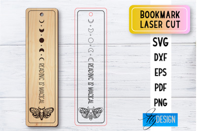 Bookmark Laser Cut SVG | Bookmark SVG Design | CNC Files