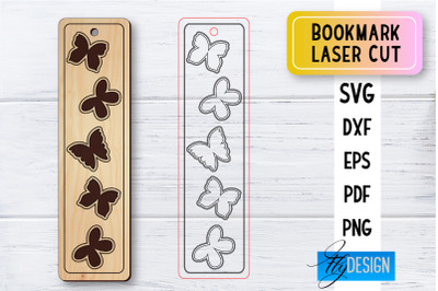 Bookmark Laser Cut SVG | Bookmark SVG Design | CNC Files