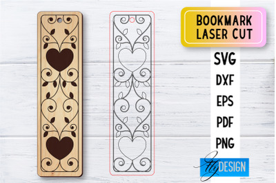 Bookmark Laser Cut SVG | Bookmark SVG Design | CNC Files