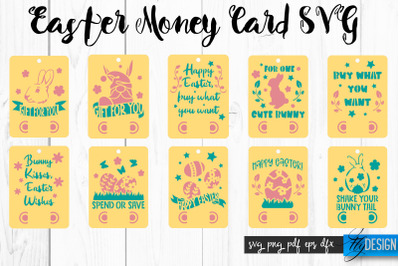 Easter Money Card SVG Bundle | Happy Easter SVG Design | Egg SVG Quote