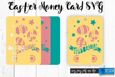 Easter Money Card SVG Bundle | Happy Easter SVG Design | Egg SVG