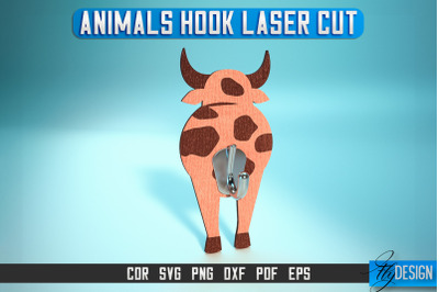 Animal Hook Laser Cut SVG | Animal Hook SVG Design | CNC Files