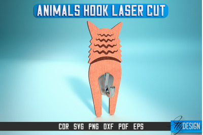 Animal Hook Laser Cut SVG | Animal Hook SVG Design | CNC Files