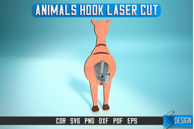 Animal Hook Laser Cut SVG | Animal Hook SVG Design | CNC Files