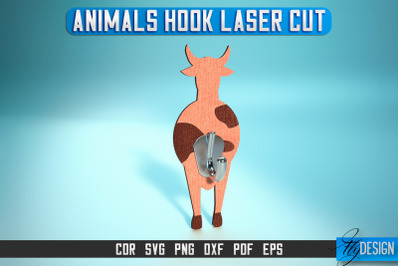 Animal Hook Laser Cut SVG | Animal Hook SVG Design | CNC Files