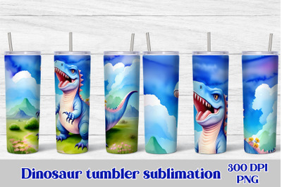 Dinosaur tumbler | Dinosaur sublimation PNG