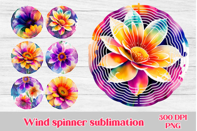 Wind spinner sublimation | Flower wind spinner