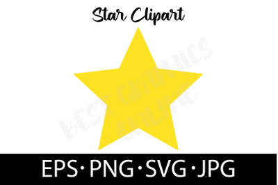 Star Vector Clipart EPS SVG PNG JPG Shining Star Graphic