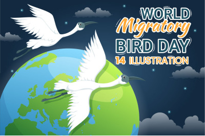 14 World Migratory Bird Day Illustration