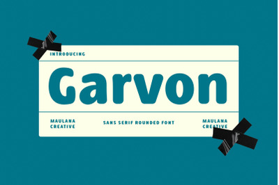 Garvon Soft Sans Serif Font