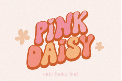 Groovy Font Pink Daisy
