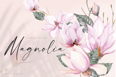 Magnolia Blossom Watercolor Set