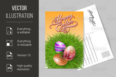 Happy Easter Greeting Card