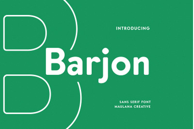 Barjon Display Sans Font