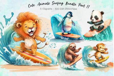 Cute Animals Surfing Bundle Part 2