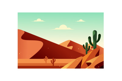 Landscape of the desert