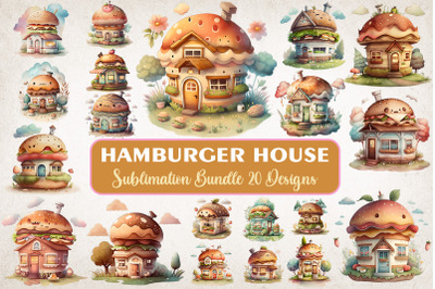 Hamburger House Watercolor Bundle