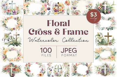 Floral Cross and Frame Collection