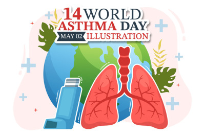 14 World Asthma Day Illustration