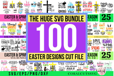Easter and Spring season quote SVG Design bundle