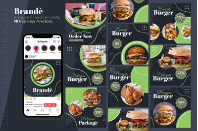 Burger - Instagram Post Template