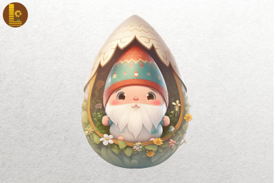 Cute Gnome With Easter Egg 2