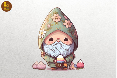 Cute Gnome With Easter Egg 3