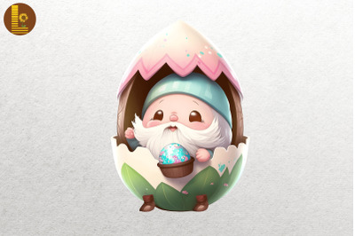 Cute Gnome With Easter Egg 4