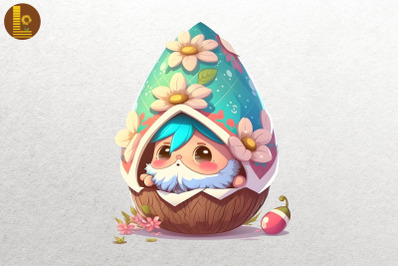 Cute Gnome With Easter Egg 5