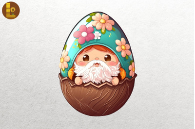 Cute Gnome With Easter Egg 6