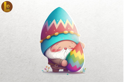 Cute Gnome With Easter Egg 7