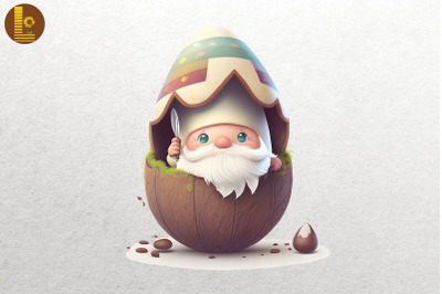 Cute Gnome With Easter Egg 9