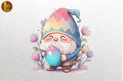 Cute Gnome With Easter Egg 13