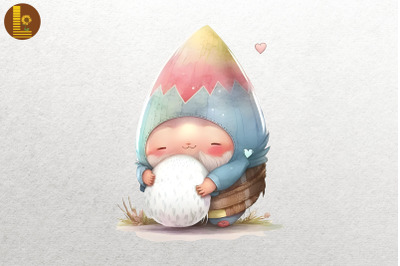 Cute Gnome With Easter Egg 16