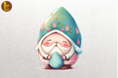 Cute Gnome With Easter Egg 17