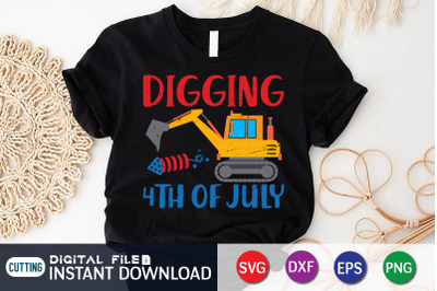 Digging 4th of July SVG