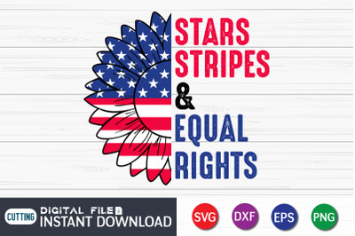 Stars Stripes &amp;amp; Equal Rights SVG