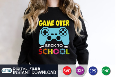 Game Over Back to School SVG