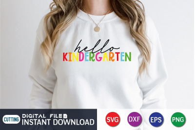 Hello Kindergarten SVG