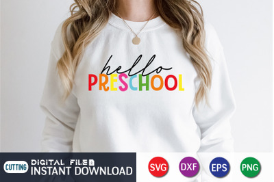 Hello PreSchool SVG